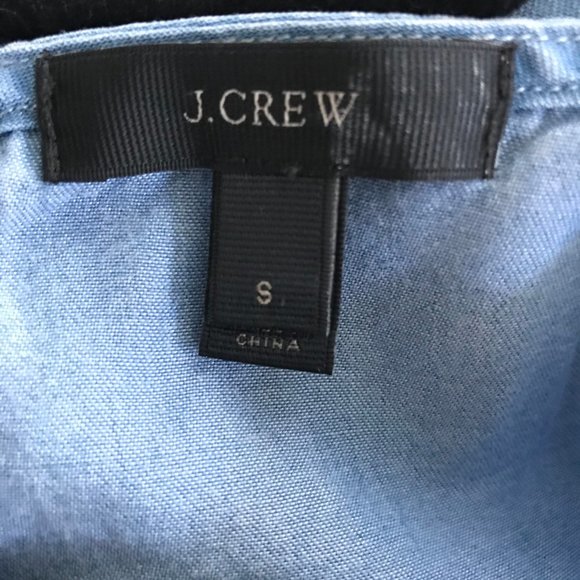 J CREW Chambray Relaxed Short Sleeve Romper Small - Picture 6 of 6
